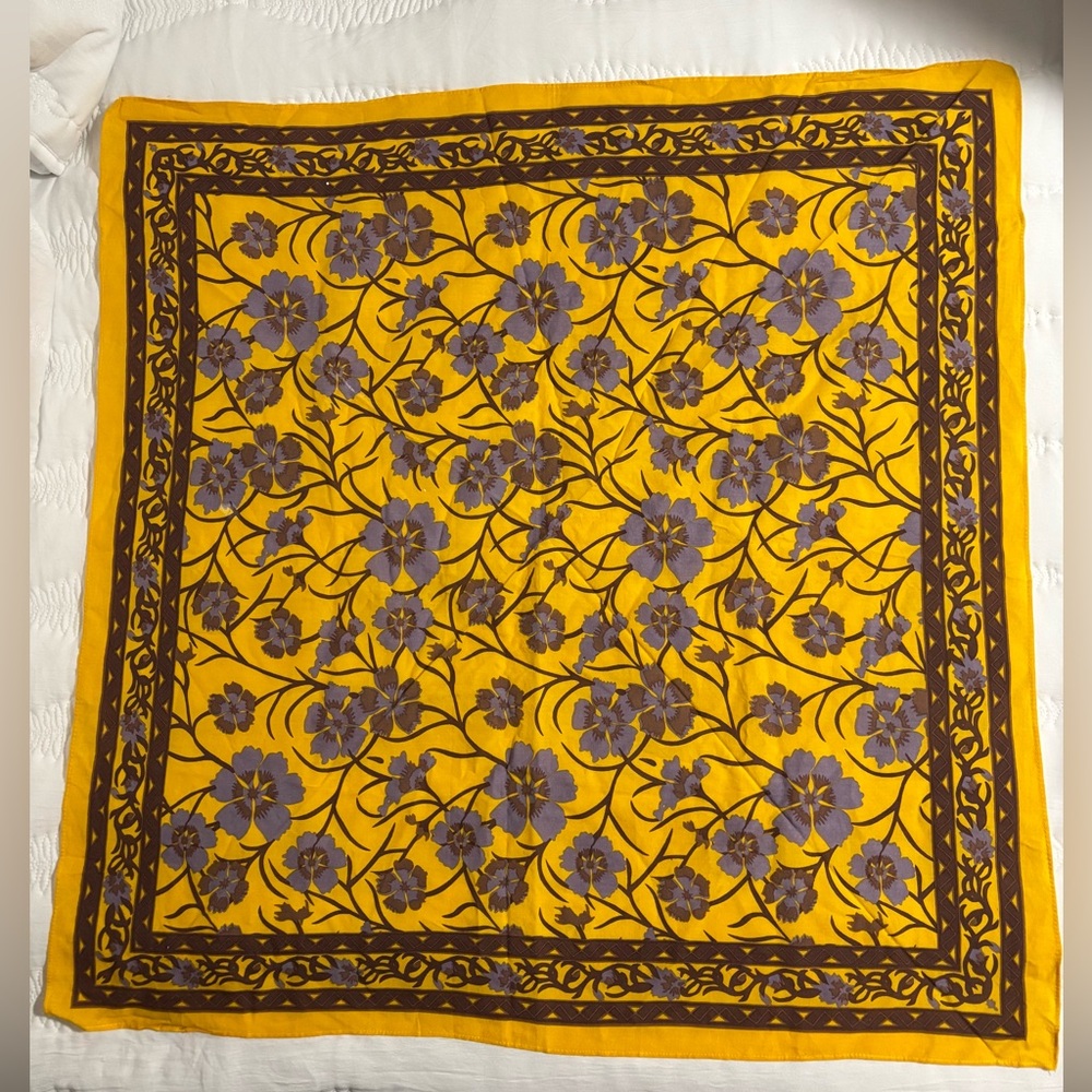 Free People Floral 29x29 Square Scarf